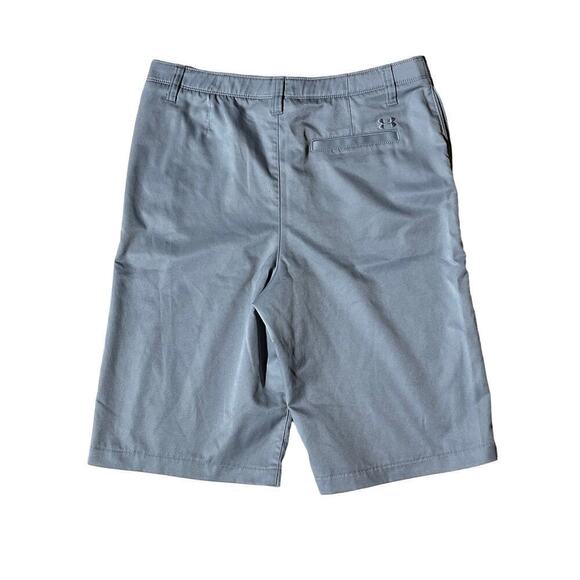 Under Armour Youth Boy Shorts. Flat Front. Grey. Performance. Golf. Size 20 - Picture 2 of 8